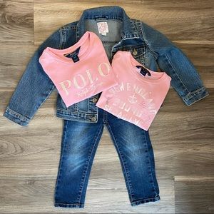 7 for all mankind 3t jeans, two T-shirts & jacket